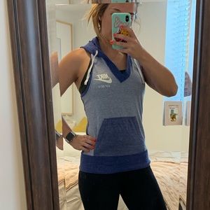 Nike two toned tank with hood SOLD